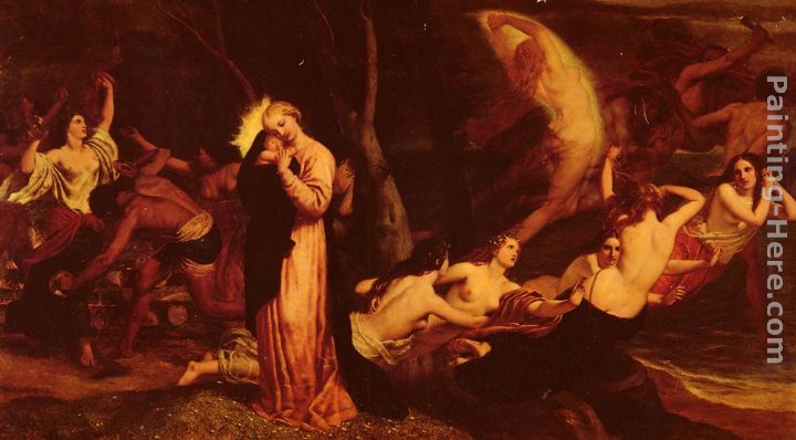 Flight of the Pagan Deities painting - Frederick Richard Pickersgill Flight of the Pagan Deities art painting